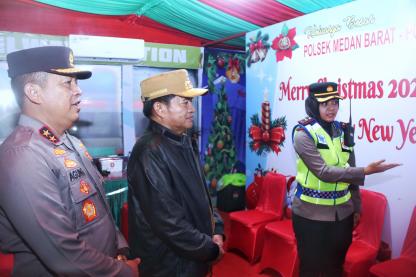 Pastikan Pengamanan Berjalan Baik, Pj Gubernur bersama Forkopimda Sumut Kunjungi Gereja dan Tinjau Pos Pam Nataru